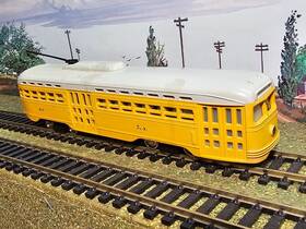62946 Bachmann Ho Pcc Streamline Trolley #7407 Runs And Lights Perfectly