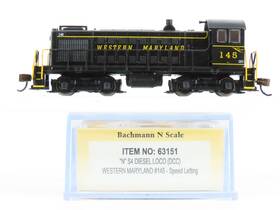 63151 Bachmann N Scale Wm Western Maryland Alco S4 Diesel Switcher #145 With Dcc