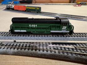 U36-b Bachmann 64053 N Scale Burlington Northern #5491 Ge Diesel Locomotive
