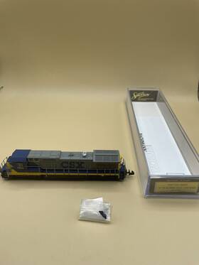 8-40c Bachmann 85059 Spectrum Ge Dash Csx #7592 N Scale Tested Great Condition