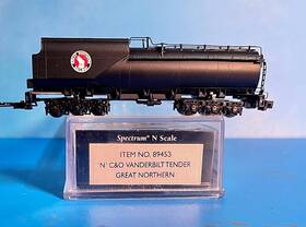 89453 Bachmann Spectrum Vanderbilt Vandy Great Northern Tender Nos N Scale