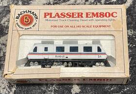 Bac609 Bachmann Vintage Ho 609 Amtrak Plasser Em80c Track Cleaning Locomotive With Lights