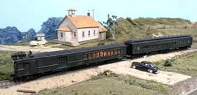 81421 Bachmann Spectrum #81421 Ho Missouri Kansa Texas/mkt Emc Gas Electric Doodlebug With Trailer Dcc