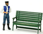 Bm914 Scale Railroad Modelworks Bench Large Kit Model Station Detail Banta