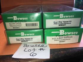 55614 Bowser Lot Of 4 Ho Rr Trains Prr Circle Keystone 2 And Bay In Boxes Lot#6