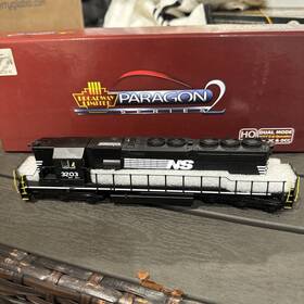 Sd40-2 Broadway Limited Imports 1259 Cs Emd High Hood Ns Norfolk Southern #3203 Sound Equip