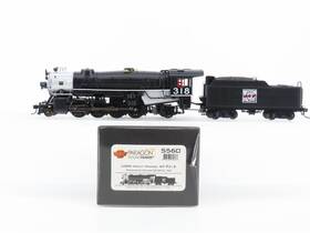 5560 Broadway Limited Imports Ho Scale Bli Wp Railway 2-8-2 Steam #318 Wdcc And Sound