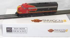 2233 Broadway Limited Imports 6670 Ho Scale Atsf #2233 Emd F3 A-unit Dcc/sound Engine Black Bonnet