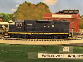 3538 Broadway Limited Imports 7537 Ho Scale C&o Emd Gp35 Dcc Sound Equipped Diesel #3538