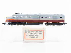 0001-002455 Con-cor N Scale Milw Milwaukee Road Dl-109 Diesel Loco Unpowered