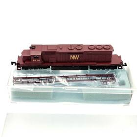0001-002616 Con-cor N Scale Sd40 Norfolk And Western Rd 6175 Diesel Directors Sp Locomotive