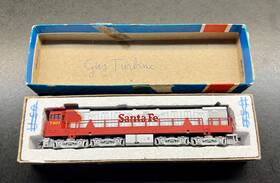 0001-003312 Con-cor N Scale - Locomotive Diesel Ge U50 Santa Fe 7501