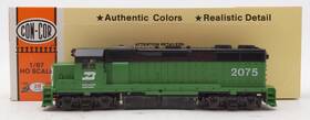 0015-002002 Con-cor Ho Burlington Northern Emd Gp-38 Locomotive #2075 Ex/box