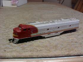 2051 Con-cor 2051/2021 N Santa Fe Atsf 2-e8 Powered Diesel Locomotive