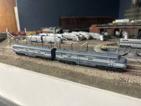 2826-2866 Con-cor Pair New York Central Diesel Locomotives E7a/e7b - N Scale Read Discript