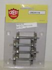 Cre-29111b Metal Wheels Black Axles Brand New Scale Parts