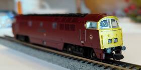 D1056 Dapol 016927006297 N Gauge Class 52 Br Maroon #d1056 Western Sultan Full Yellow Ends Dcc