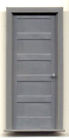Gl3962 Door Model Frame 2 Double 1 Doll House Panel " Railroad Scale