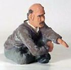 Fggdc01p Model Hobo Figure Large Railroad 1 20.3 Painted Resin Seated Scale