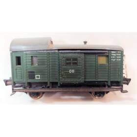 1466 Fleischmann Freight Wagon Luggage Car Ho Vintage With Box