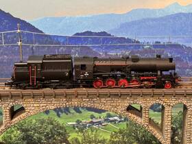 715212 Fleischmann N Scale 7152 Obb Br 52 Steam Locomotive