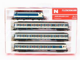 781005 Fleischmann N Scale Db Railway Br 141 Electric #248 With Passenger Cars