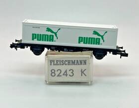 8243k Fleischmann N Scale 8243 K Puma Freight Car Container Original Box