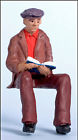 Fggjc12 Gjc12 Fun Games Seated Man Reading Book Large Scale Model Railroad