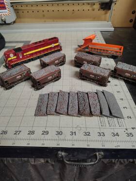 Hawthorne Village K140402 Ho Dm&ir Train Lot Proto 2000 Sd9 6 Weathered Walthers Ore Cars Spreader Tool