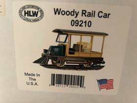 09210 Hlw 09120 Woody Motorized Rail Car G-scale C7/ex
