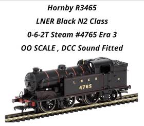 0-6-2t Hornby R3465 Oo Scale Lner Black Class N2 Steam Dcc Fitted #4765 Era 3