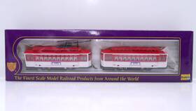 M9380 Ihc Ho Your Town Transit Ytt Lighted Powered Brill Trolley And Dummy Train New