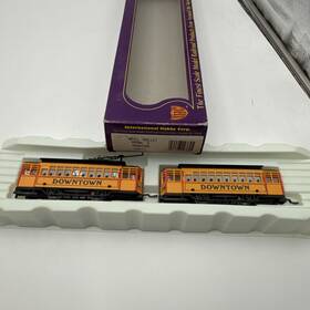 M9384 Ihc Ho Scale Brill Trolley Downtown Road #14 In Box - Nm Ex