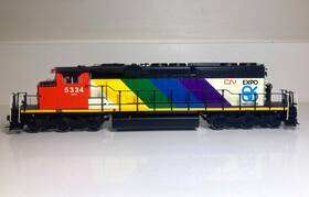Sd40-2w Intermountain 4930501 Candian National Expo Ft86 #5334 Ho Locomotive Dcc Equipped