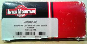49928s-03 Intermountain Ho Scale Fp7 Amtrak #113 Dcc And Sound Not Running