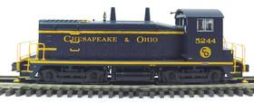3-rail K-line 6127-2 Used Atlas O Sw-9 Diesel C&o #5244 Working With Box