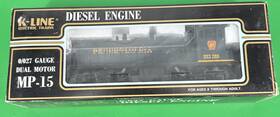 K-223203 K-line Pennsylvania Rr Mp-15 Diesel O/027 Gauge Wks With Lionel 1995 Rare