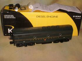 K2580-9502 K-line Pennsylvania F7 B-unit Dummy Diesel #9500b Item# W. Smoke