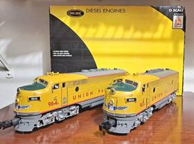 K25901 K-line O Gauge Union Pacific F-3 Diesel Aa Set W Rs/tmcc/smoke-vg