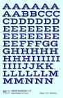 K4-ds-32-14 Supply Decals Dark Blue Inch Drop Shadow Letter Number Alphabet