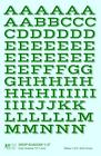 K4-ds-32-17 Supply Decals Dark Green Inch Drop Shadow Letter Number Alphabet