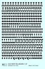 K4-owb-32-00 Supply Decals Black Inch Old West Billboard Letter Number Alphabet