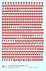 K4-owb-32-02 Supply Decals Red Inch Old West Billboard Letter Number Alphabet