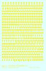 K4-owb-32-04 Supply Decals Yellow Inch Old West Billboard Letter Number Alphabet