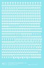 K4-owb-32-09 Supply Decals White Inch Old West Billboard Letter Number Alphabet