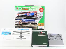 106-0034 Kato N Scale Vre Virginia F40ph Diesel Commuter Train Starter Set