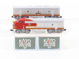 106-0405 Kato N Scale Atsf Santa Fe F7a/f7b Diesel Locomotive Set