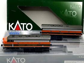 106-0420 Kato N Emd F7ab Set Great Northern Gn # 444a 444b