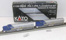 106-0505 Kato N Scale D And H #16 Pa-1 #19 Diesel Engines - Both Running With Box