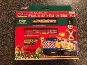 106-2015 Kato N Scale Operation North Pole Set Including F40ph And Bilevel Cars